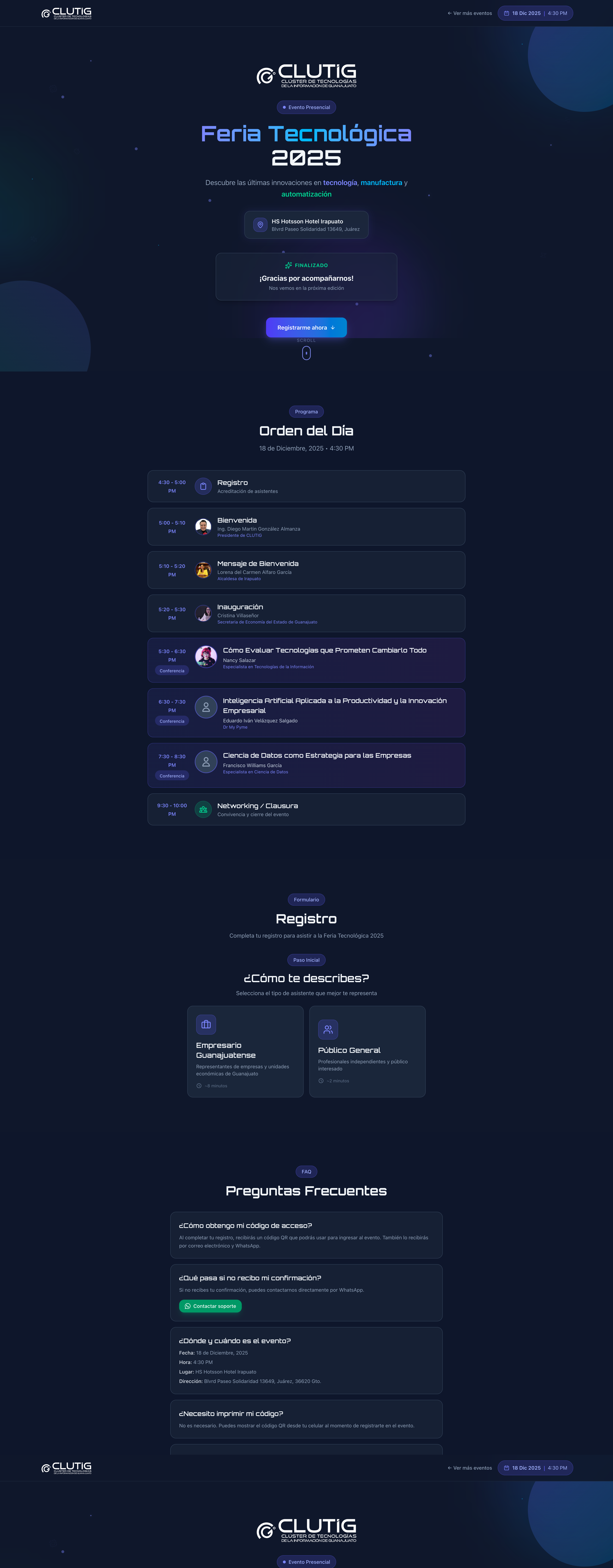 CLUTIG - Eventos Tecnológicos con Weventia - Vista 1