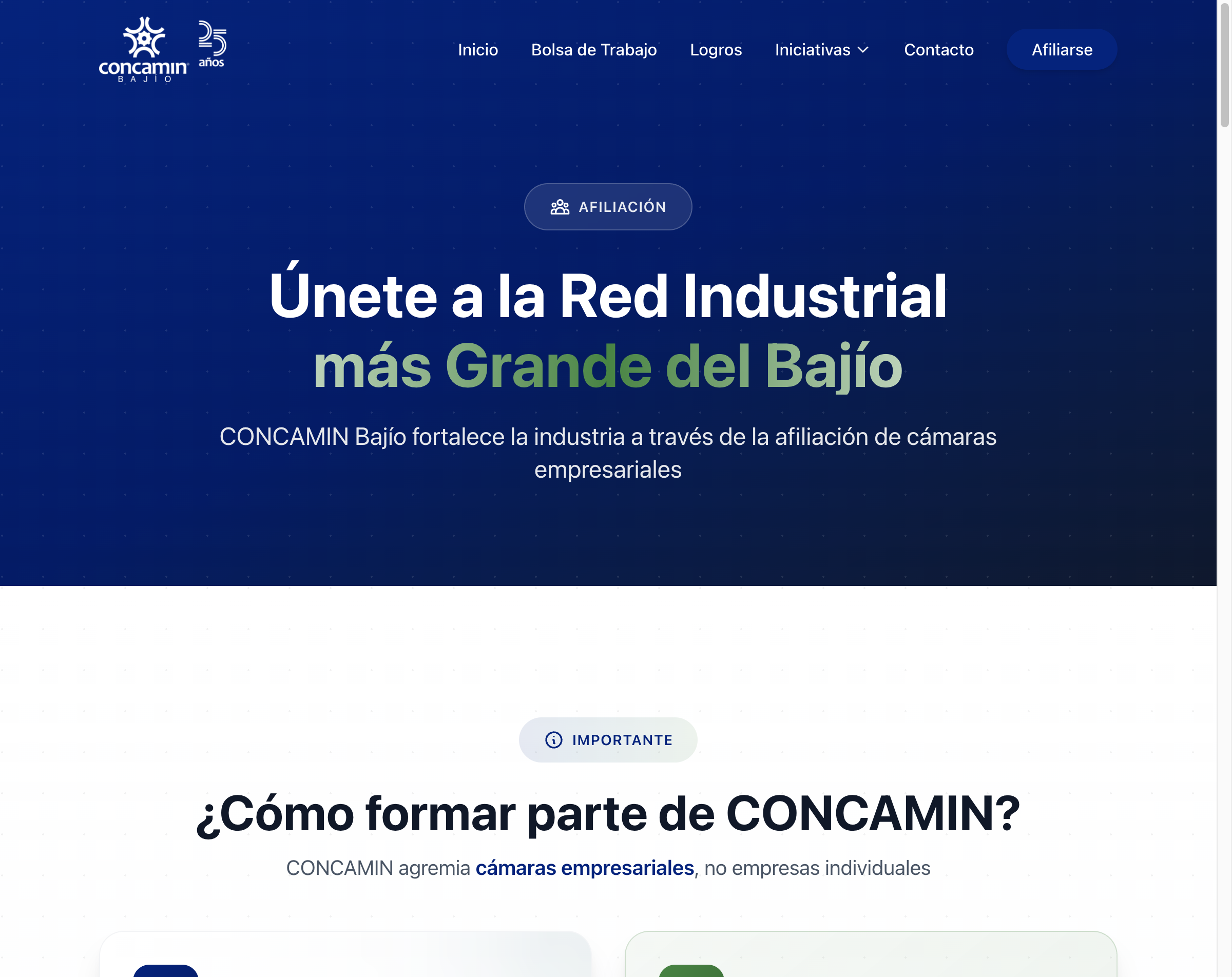 CONCAMIN Bajío - Portal de Cámaras Industriales - Vista 1